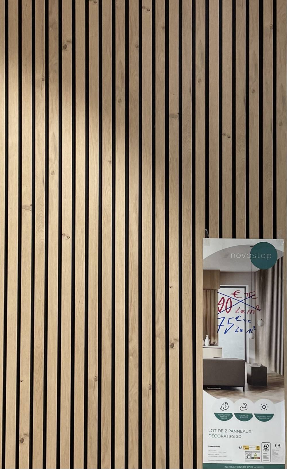 PANNEAU DECOR MURAL 3D   75€00 ttc /m2
